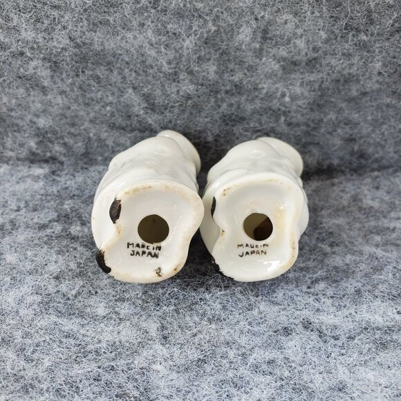 Vintage 1940s Chef Salt & Pepper Shakers Japan MCM Bakers Sunshine Cracker Co. - Picture 4 of 9